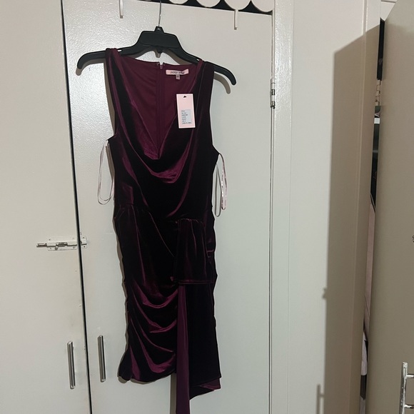 Jaded Rose Tall velvet mini dress - Picture 1 of 4